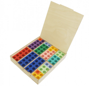 Нумирошка. Набор цветных пластиковых форм 80 шт. в коробке по методике Нумикон - fgospostavki.ru - Тихорецк