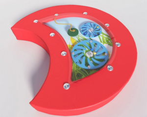 Настенный игровой модуль в виде части гусеницы с весами - fgospostavki.ru - Тихорецк