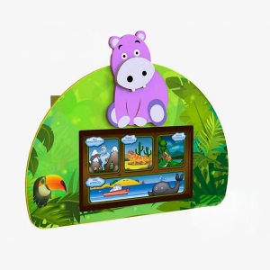 Сенсорный настенный коррекционно-развивающий комплекс Бегемотик - fgospostavki.ru - Тихорецк