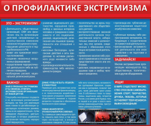 Стенд "О профилактике экстремизма" - fgospostavki.ru - Тихорецк
