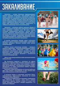 Стенд "Закаливание" - fgospostavki.ru - Тихорецк