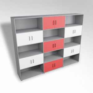 Шкаф встраиваемый закрытый с открытой полкой многосекционный ТР9 ЛДСП  - fgospostavki.ru - Тихорецк