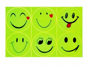 Комплект световозвращающих наклеек "Смайлики" - fgospostavki.ru - Тихорецк