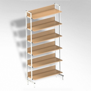  Стеллаж на металлокаркасе односторонний - fgospostavki.ru - Тихорецк