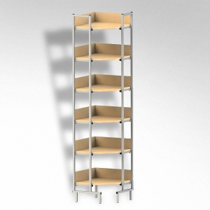 Стеллаж на металлокаркасе угловой - fgospostavki.ru - Тихорецк