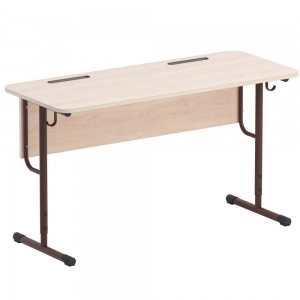 Стол двухместный ученический на круглой трубе - fgospostavki.ru - Тихорецк