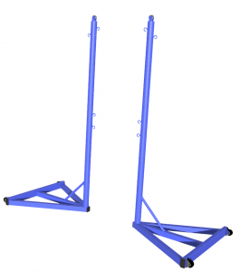 Стойка для бадминтона передвижная без противовеса (без сетки, 2 штуки) - fgospostavki.ru - Тихорецк