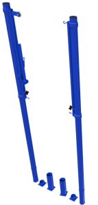 Стойки универсальные с механизмом натяжения, в стаканах с крышками, без сетки (волейбол, бадминтон) - fgospostavki.ru - Тихорецк