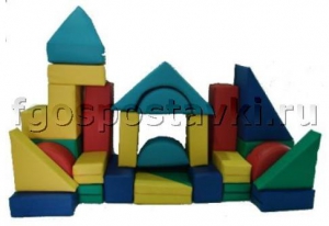 Мягкий модуль-конструктор "Стройка" (26 элементов) - fgospostavki.ru - Тихорецк