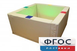 Сухой бассейн интерактивный с кнопками-переключателями (150х150х66 сантиметров) - fgospostavki.ru - Тихорецк