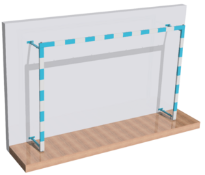 Ворота для гандбола и минифутбола трансформируемые (без сетки, на колесиках) - fgospostavki.ru - Тихорецк