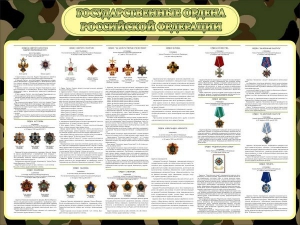Стенд "Государственные ордена РФ" - fgospostavki.ru - Тихорецк