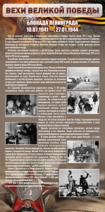 Стенд "Блокада Ленинграда" - fgospostavki.ru - Тихорецк