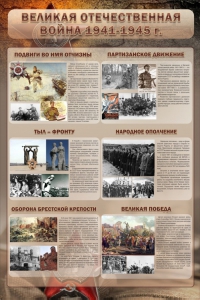 Стенд "Великая отечественная война (события)" - fgospostavki.ru - Тихорецк