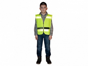 Световозвращающий жилет на молнии для пешеходов - fgospostavki.ru - Тихорецк