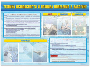 Стенд-уголок "Техника безопасности и правила поведения в бассейне" - fgospostavki.ru - Тихорецк