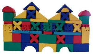 Мягкий модуль-конструктор "Замок" (46 элементов) - fgospostavki.ru - Тихорецк