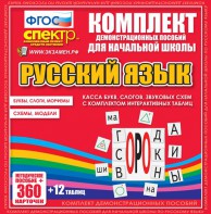 Динамические раздаточные пособия. Русский язык (комплект демонстрационных материалов). Касса букв, слогов, звуковых схем с набором интерактивных таблиц. - fgospostavki.ru - Тихорецк