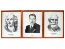 "Портреты выдающихся биологов" (деревянная рамка, под стеклом) - fgospostavki.ru - Тихорецк