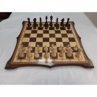 Фигуры Стаунтон Премиум с доской из массива ореха - fgospostavki.ru - Тихорецк