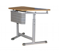 Стол ученический регулируемый трапецевидный с перфорированным экраном на плоскоовальной трубе. (1 элемент) - fgospostavki.ru - Тихорецк