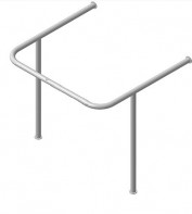 Поручень для раковины, опорой к стене (750 x 550 x 750 миллиметров) - fgospostavki.ru - Тихорецк