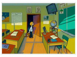 Магнитно-маркерный ситуационный плакат "Классная комната" с набором магнитных карточек + методические рекомендации (иностранный язык) - fgospostavki.ru - Тихорецк