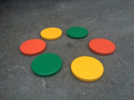 Диски цветные амортизационные деревянные (комплект 6 штук) - fgospostavki.ru - Тихорецк