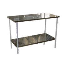 Стол на металлическом каркасе с полкой 600*1200*750(900) - fgospostavki.ru - Тихорецк