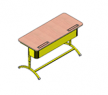 Стол ученический "Асташка -2" двухместный регулируемый - fgospostavki.ru - Тихорецк