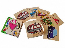 Набор кубиков "Сложи рисунок: транспорт" - fgospostavki.ru - Тихорецк