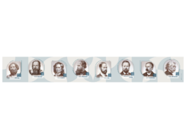 Стенд-лента "Выдающиеся ученые-физики" - fgospostavki.ru - Тихорецк