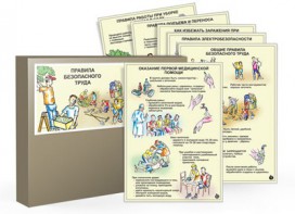 Комплект таблиц "Правила безопасного труда" - fgospostavki.ru - Тихорецк