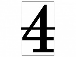 Набор магнитных карточек "Произвольный размер "4" (6 штук) - fgospostavki.ru - Тихорецк