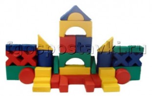 Мягкий модуль-конструктор "Архитектор" (32 элемента) - fgospostavki.ru - Тихорецк