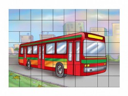 Магнитный пазл "Автобус" - fgospostavki.ru - Тихорецк