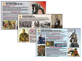 Комплект таблиц по истории "История России XX - XXI вв." раздаточные (цветные, ламинированные, А4, 12 штук) - fgospostavki.ru - Тихорецк