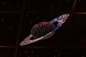 Потолок "Звездное небо с анимационным фибероптическим эффектом сатурн" - fgospostavki.ru - Тихорецк