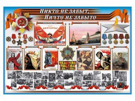 Стенд-уголок "Никто не забыт, ничто не забыто" - fgospostavki.ru - Тихорецк