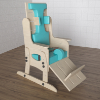 Стул для ребенка с ОВЗ с регулируемой подножкой «Адаптация» №2 - fgospostavki.ru - Тихорецк