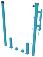 Стойки для большого тенниса с механизмом натяжения со стаканами - fgospostavki.ru - Тихорецк