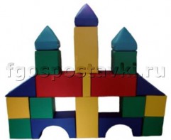 Мягкий модуль-конструктор "Городок" (20 элементов) - fgospostavki.ru - Тихорецк