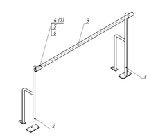 Станок хореографический напольный (1,5 метра, однорядный) - fgospostavki.ru - Тихорецк