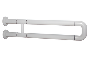 Поручень неоткидной двухопорный с антибактериальным покрытием (белый) - fgospostavki.ru - Тихорецк