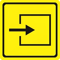 Тактильный знак (вход в помещение) 100х100 - fgospostavki.ru - Тихорецк