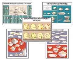 Плакаты ПРОФТЕХ "Виды посуды" (15 пл, винил, 70х100) - fgospostavki.ru - Тихорецк
