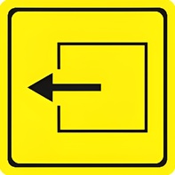 Тактильный знак (выход из помещения) 100х100 - fgospostavki.ru - Тихорецк