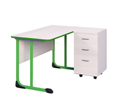 Стол учителя с тумбой с антивандальной кромкой - fgospostavki.ru - Тихорецк