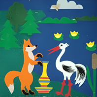 Пособие для слабовидящих детей - Театр-сказка "Лиса и журавль" - fgospostavki.ru - Тихорецк