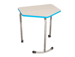 Стол мобильный модульный трапециевидный FLEXY с антивандальной кромкой - fgospostavki.ru - Тихорецк